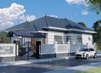 Mẫu biệt thự 1 tầng 9x12m