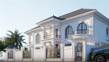 Khám phá sức hút bất tận của biệt thự 2 tầng kiểu Pháp cổ điển